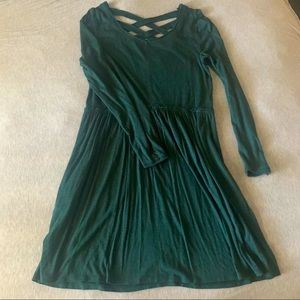 Anthropologie ~ long sleeve dress with back detail